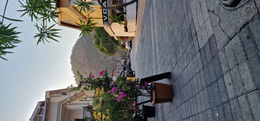 Dalyan town — dolmuş buses run from the centre to Iztuzu Beach