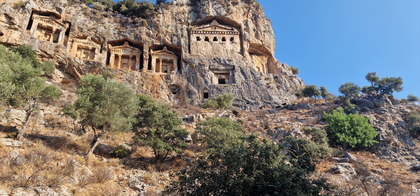 Lycian rock tombs in the quiet off-season