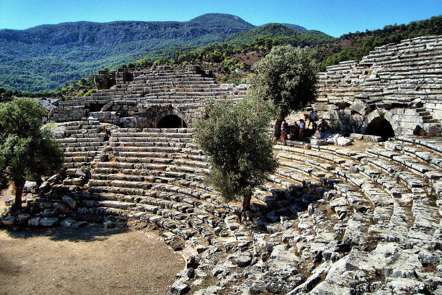 Kaunos ancient theatre — 4,000-seat Roman theatre at Kaunos ruins